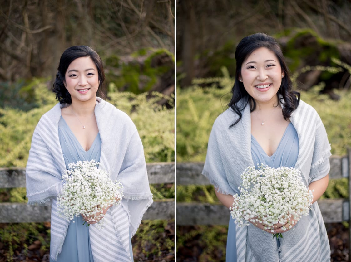 Individual bridesmaids pictures at the Pickering Barn in Issaquah, WA
