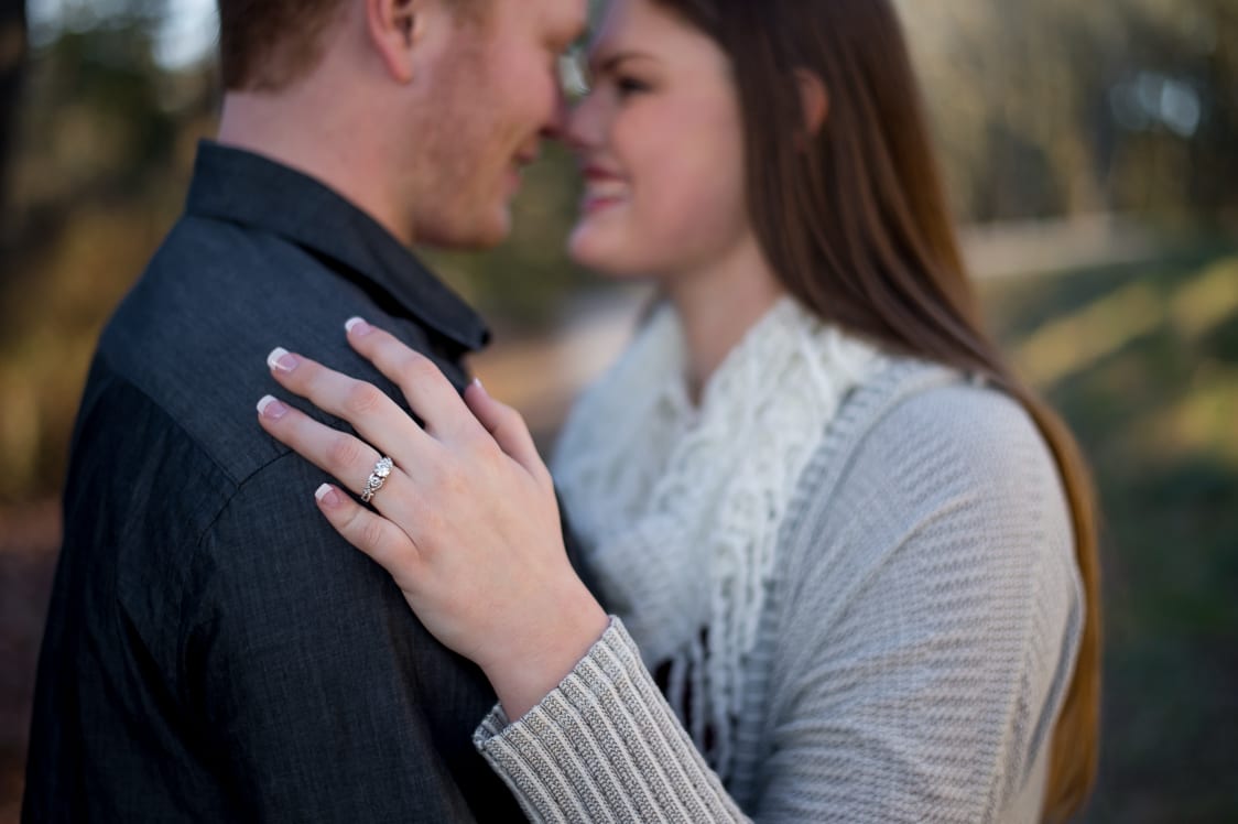 Picture of engagement ring at Woodstock Farms