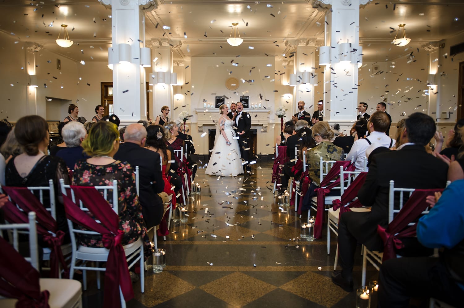Confetti at Hotel Monte Cristo Ballroom Wedding