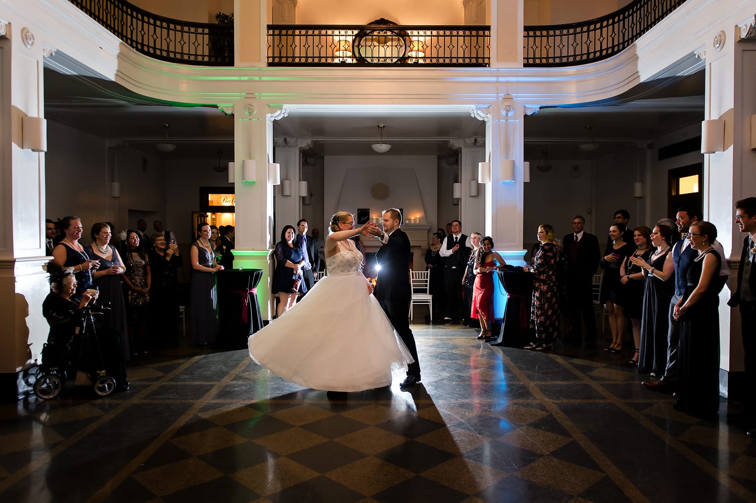 Epic first dance at Hotel Monte Cristo Ballroom Wedding